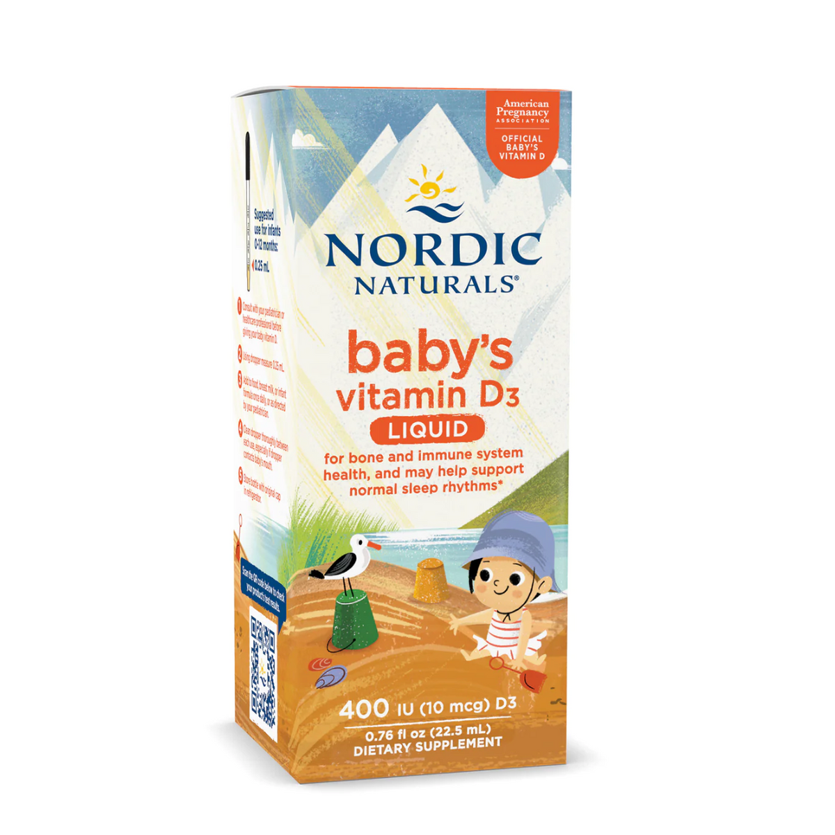 Nordic Naturals Baby's Vitamin D3 Liquid,嬰幼兒維他命D3滴劑 22.5ml