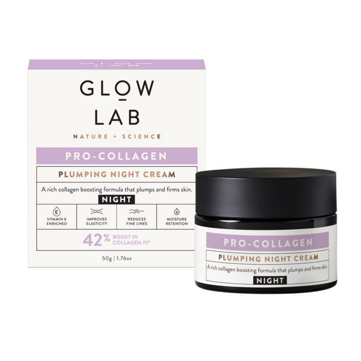 GLOW LAB PRO-COLLAGEN PLUMPING NIGHT CREAM 紐西蘭 膠原緊緻晚霜 50g