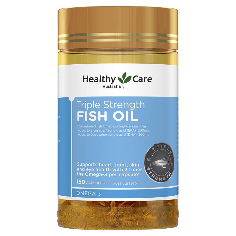 Healthy Care Triple Strength Fish Oil 澳洲 三倍強效魚油膠囊 150粒