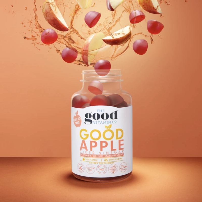 The Good Vitamin Co 紐西蘭 蘋果醋纖體軟糖 60粒