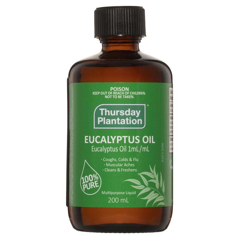 Thursday Plantation Eucalyptus Oil 澳洲星期四農莊,100%純尤加利精油 200ml
