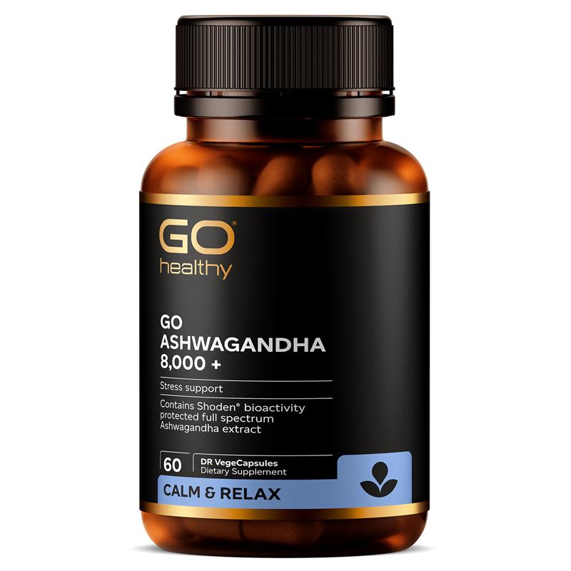 Go Healthy Ashwagandha 8000+ 紐西蘭高之源,南非醉茄膠囊 60粒