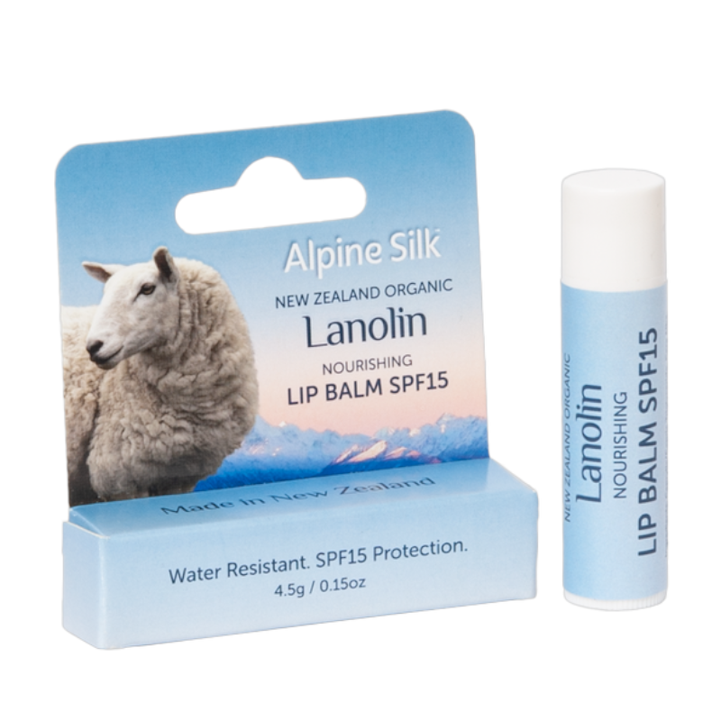 Alpine Silk 紐西蘭艾貝斯,有機羊毛脂防曬護唇膏 4.5g
