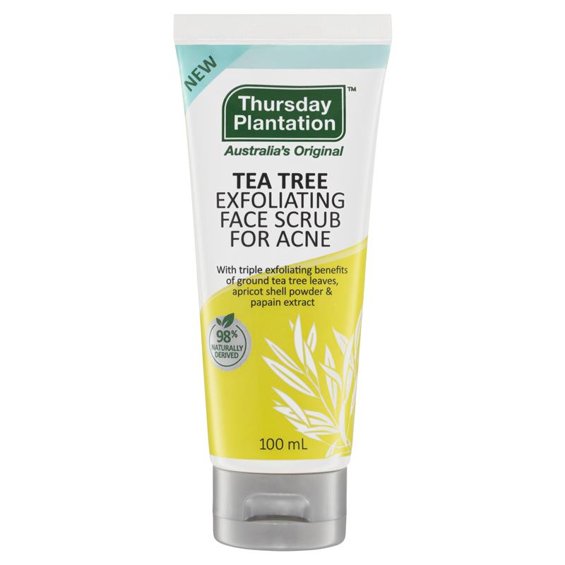 Thursday Plantation Tea Tree Exfoliating Acne Face Scrub,茶樹臉部抗痘磨砂膏 100ml