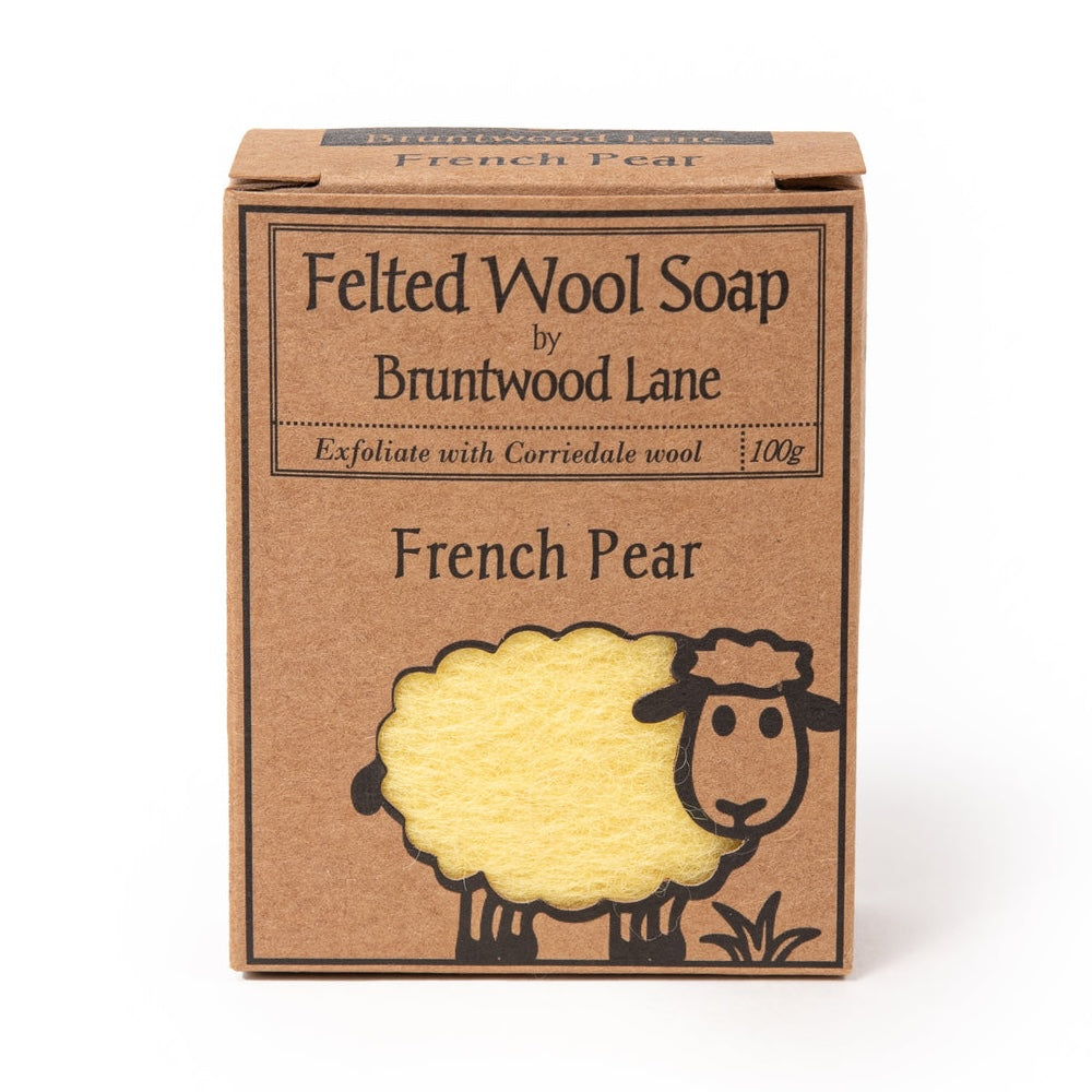 Bruntwood Lane Felted Wool Soap 羊毛氈手工皂 100g - 法式香梨 (French Pear)