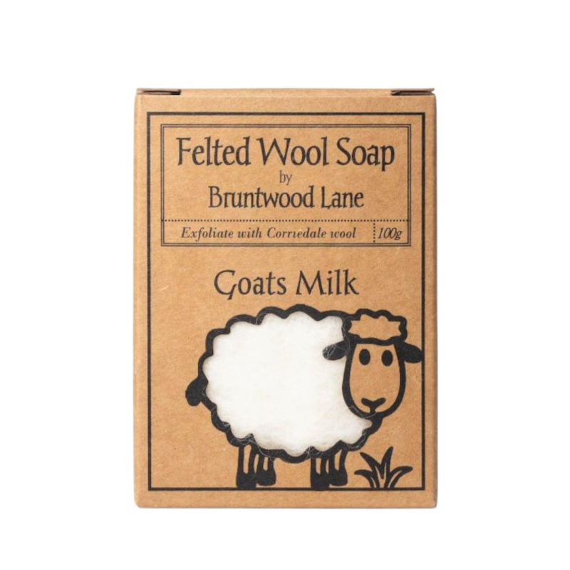 Bruntwood Lane Felted Wool Soap 羊毛氈手工皂 100g - 經典羊奶 (Goats Milk)