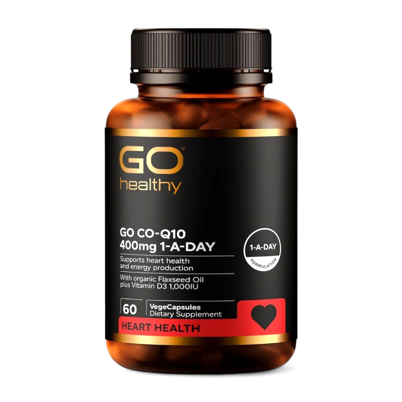 Go Healthy Co-Q10 400mg 紐西蘭高之源,心臟輔酶Q10 60粒