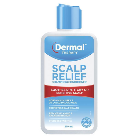 Dermal Therapy Scalp Relief Shampoo & Conditioner 澳洲 二合一頭皮舒緩洗髮精 210ml