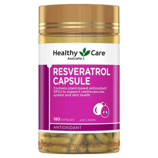 Healthy Care Resveratrol 澳洲 白藜蘆醇膠囊 180 粒