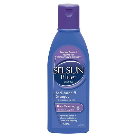 Selsun Blue Deep Cleansing Anti Dandruff，澳洲 控油深層清潔洗髮精 200ml