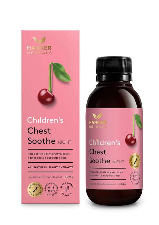 Harker Herbals Chest Soothe Night，紐西蘭 兒童胸部舒緩草本口服液 夜用，150ml