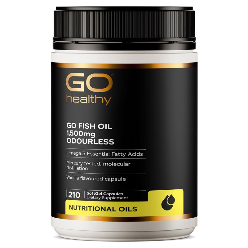 Go Healthy Fish Oil 紐西蘭高之源，無腥魚油 1500mg 210 粒