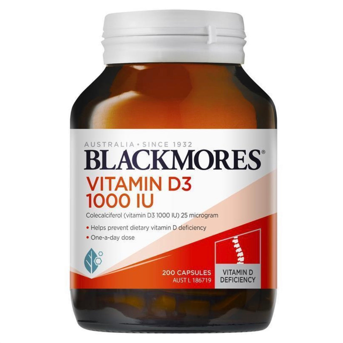 Blackmores Vitamin D3 1000IU 澳洲澳佳寶 維他命D3 200粒