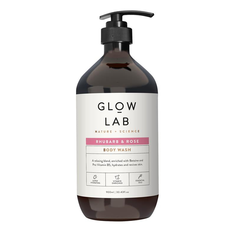Glow Lab Body Wash Rhubarb & Rose 植物精油沐浴露 大黃玫瑰 900ml