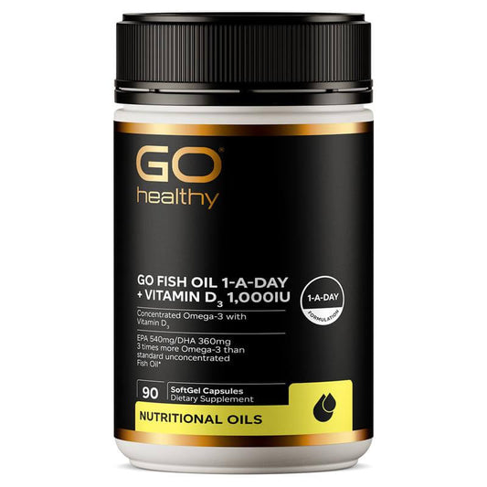 GoHealthy_紐西蘭高之源3倍濃縮每日魚油＋維他命D3_90粒