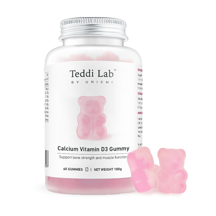 Unichi Teddi Lab 澳洲鈣+維他命D3 小熊軟糖 60粒