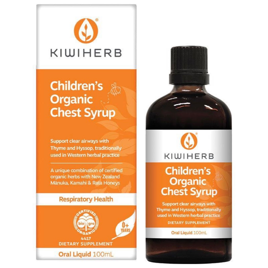 Kiwiherb Children's Organic Chest Syrup，紐西蘭兒童祛痰止咳糖漿，100ml