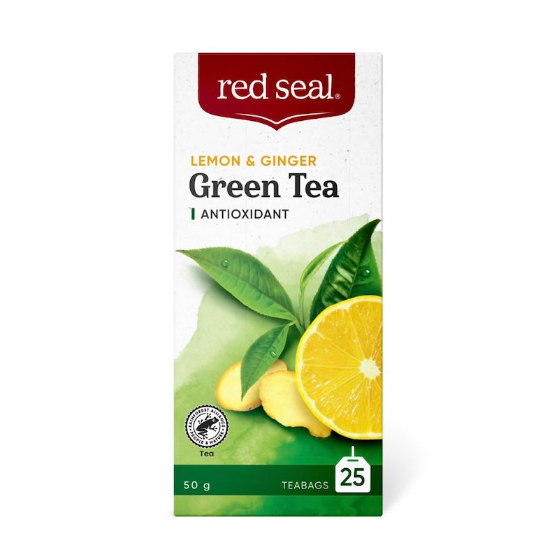 Red Seal Lemon & Ginger Green Tea 紐西蘭紅印 檸檬生薑綠茶包 25入