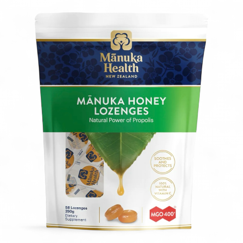 Manuka Health Manuka Honey Lozenge 紐西蘭蜜紐康，麥蘆卡蜂蜜蜂膠糖 250g 蜂膠味