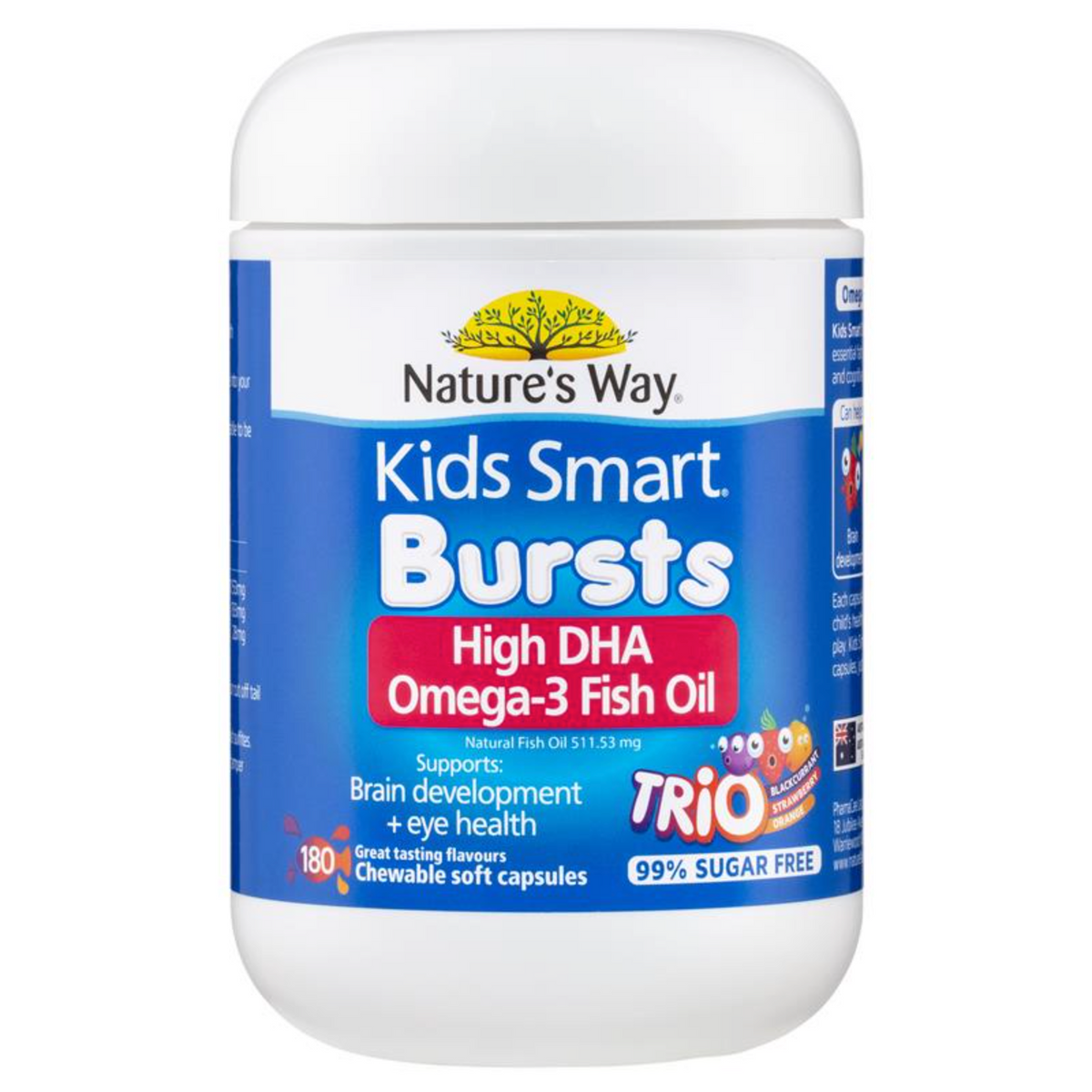 Nature’s Way 澳洲佳思敏 兒童Omega-3三味魚油DHA 180粒