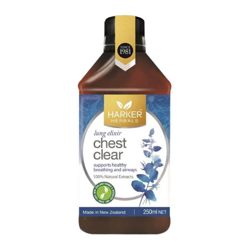 Harker Herbals Chest Clear，紐西蘭草本清肺液 (專注上呼吸道），250ml / 500ml