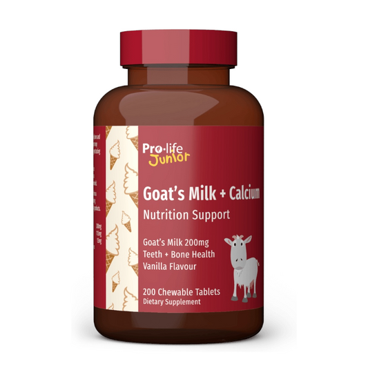Prolife Junior Goat's Milk + Calcium，紐西蘭 兒童羊奶鈣，200粒，香草口味