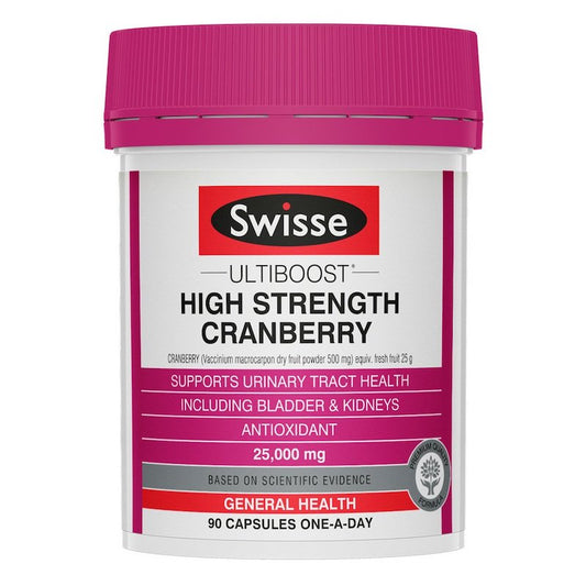 Swisse High Strength Cranberry 澳洲 高含量蔓越莓 25000mg 90粒