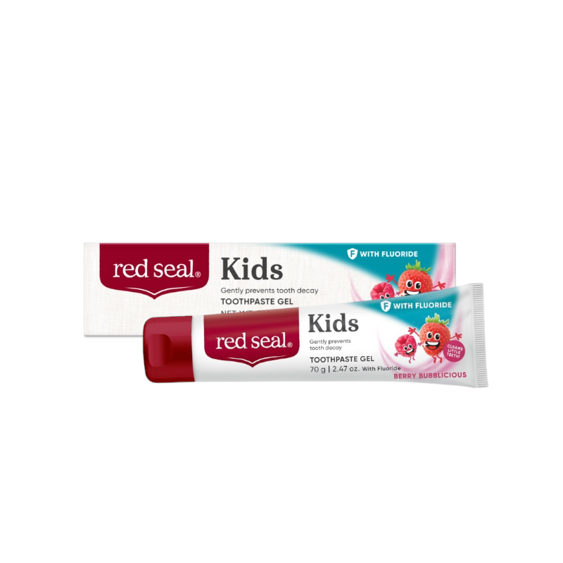 Red Seal Kids Toothpaste Gel 紐西蘭紅印，兒童含氟牙膏凝膠 70g (莓果泡泡)