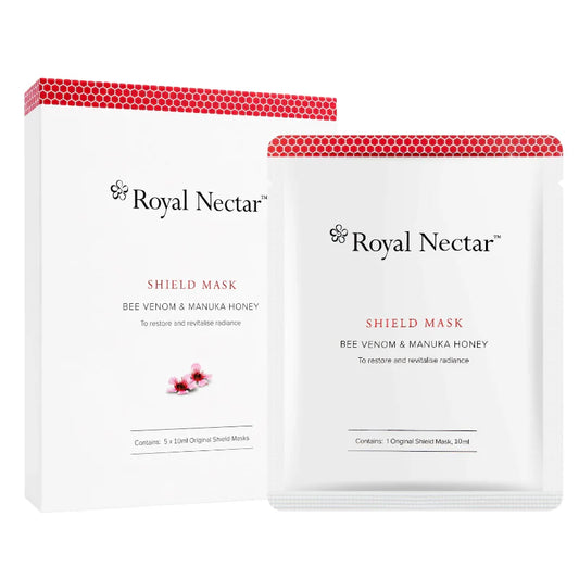 Royal Nectar Shield Mask，紐西蘭皇家花蜜，蜂毒麥蘆卡蜂蜜面膜 5片入