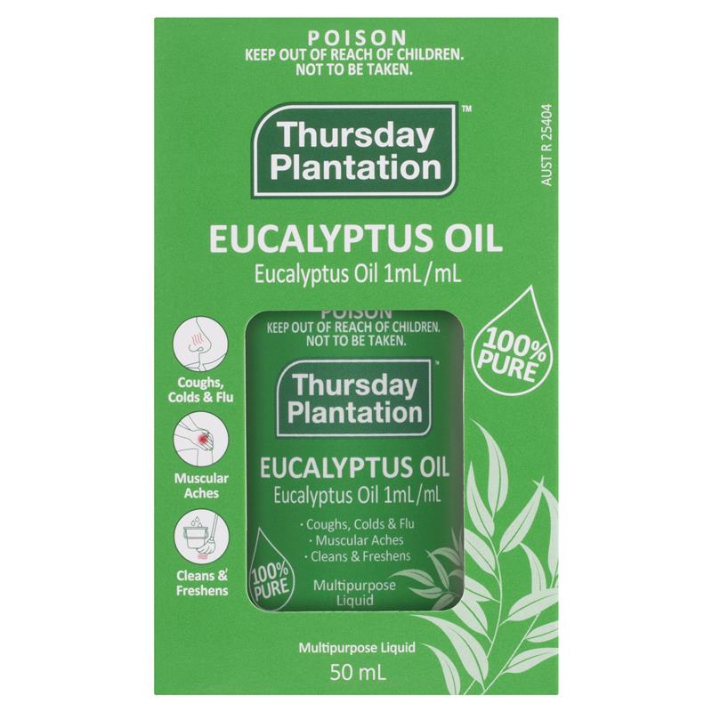 Thursday Plantation Eucalyptus Oil 澳洲星期四農莊，100%純尤加利精油 50ml