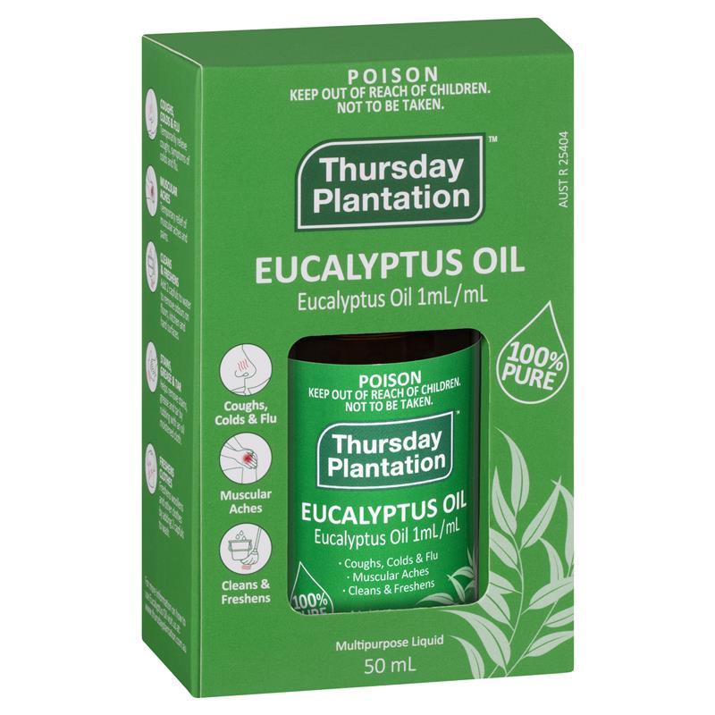 Thursday Plantation Eucalyptus Oil 澳洲星期四農莊，100%純尤加利精油 50ml