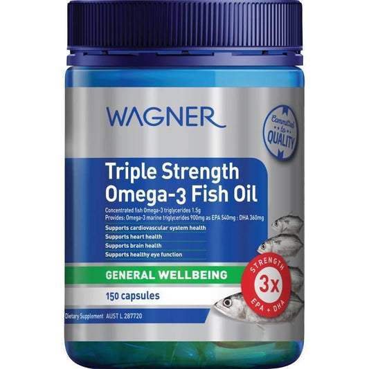 Wagner Cranberry Triple Strength Omega-3 Fish Oil  澳洲瓦格納，3倍魚油 150粒