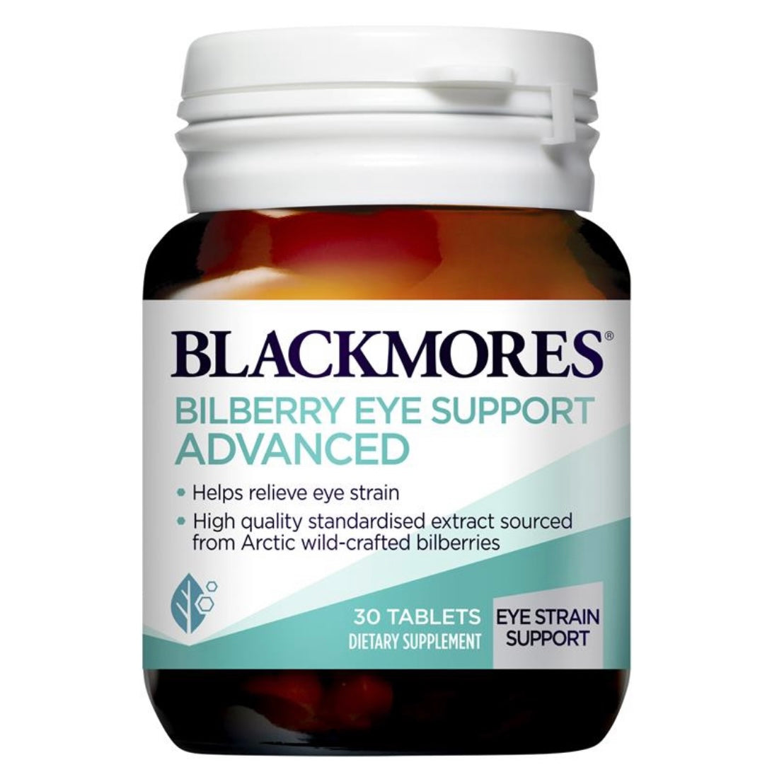 Blackmores Bilberry Eye Support Advanced 澳洲澳佳寶 越橘護眼片 30粒
