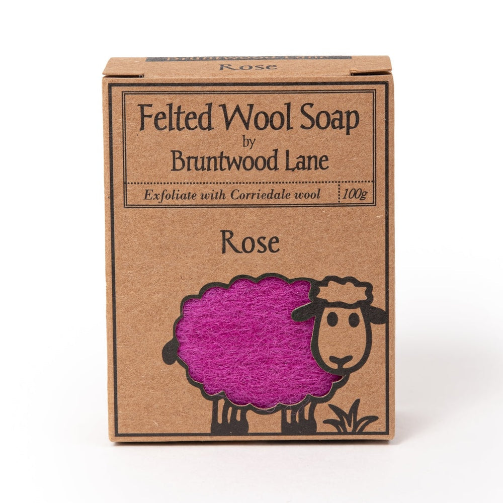 Bruntwood Lane Felted Wool Soap 羊毛氈手工皂 100g - 玫瑰 (Rose)
