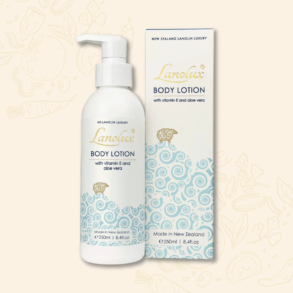 Lanolux Body Lotion，綿羊油身體乳 維他命E＋蘆薈 250ml