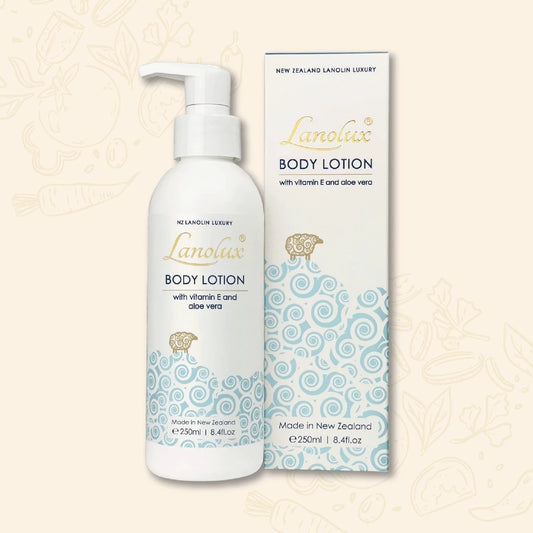 Lanolux Body Lotion，綿羊油身體乳 維他命E＋蘆薈 250ml