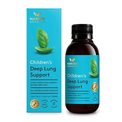 Harker Herbals Childeren's Deep Lung Support，紐西蘭哈克，兒童草本清肺液 150ml