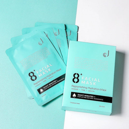 JEMA ROSE 8+ MINUTE 紐西蘭8分鐘，保濕補水面膜 7片入