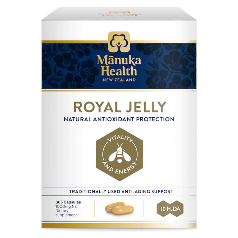 Manuka Health Royal Jelly 紐西蘭蜜紐康 蜂王漿膠囊 365粒 包裝