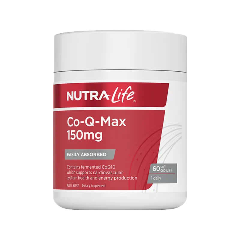 Nutralife Co-Q-Max 紐西蘭紐樂 輔酶Q10膠囊 150mg 60粒