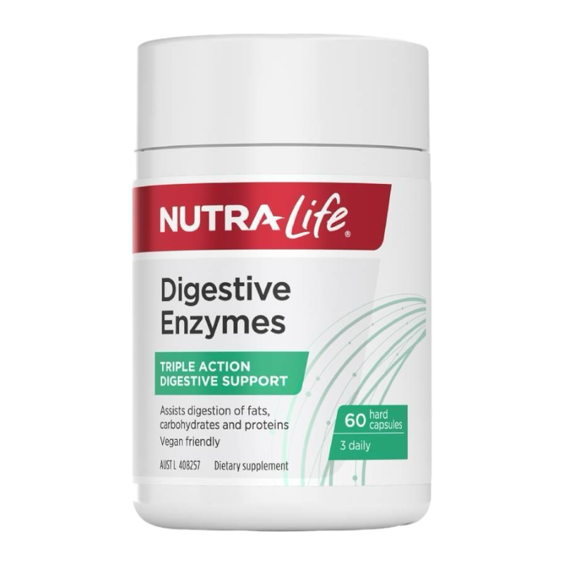 Nutralife Digestive Enzymes 紐西蘭紐樂 植物消化酶酵素 60粒