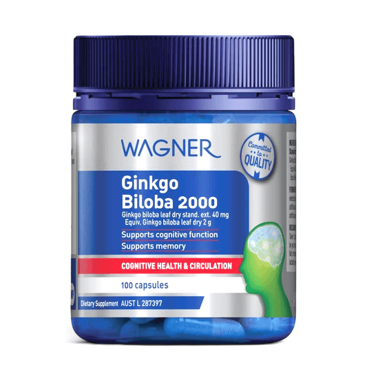 Wagner Ginkgo Biloba 澳洲瓦格納，銀杏2000 膠囊 100粒